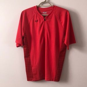 💥HOST PICK!💥FOX RACING  Red Mountain 1/4 Zip Short Sleeve Cycling Jersey Shirt